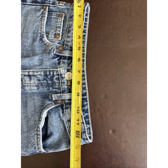 Zara Womens High-Waisted Straight Leg Jeans Size 0 Blue Denim - Picture 6 of 8